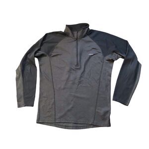 Patagonia Sweater Adult Medium Brown Midweight Capilene Base‎ Layer 1/4 Zip Mens